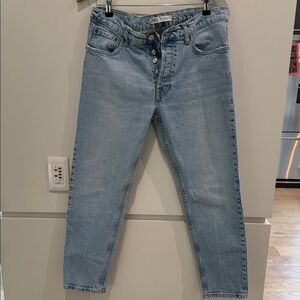 Zara Sky Blue Denim Pants